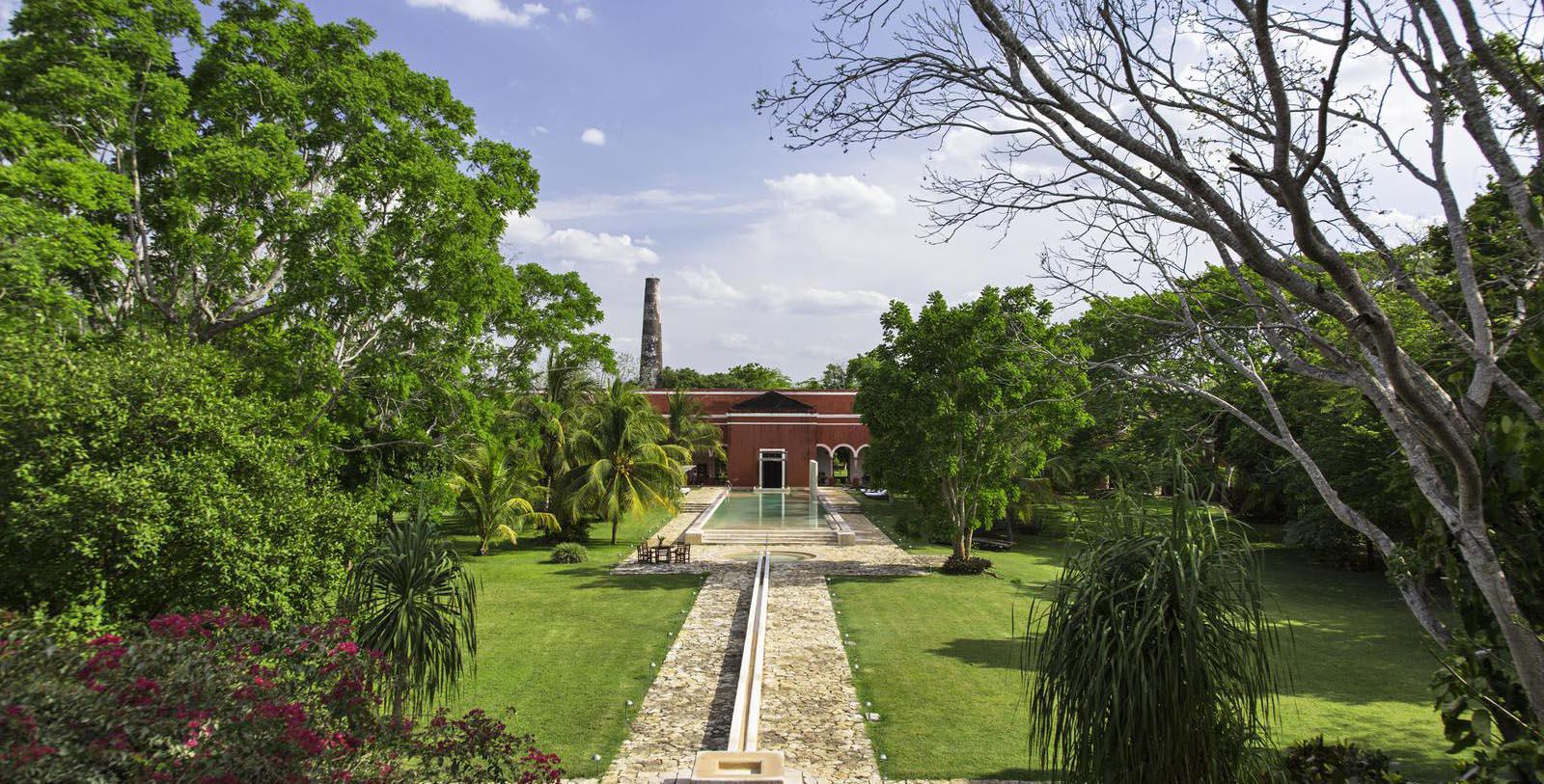 Image of Exterior and Gardens, Hacienda Temozon, A Luxury Collection Hotel, Temozon Sur, Mexico, 1655, Member of Historic Hotels Worldwide, Special Offers, Discounted Rates, Families, Romantic Escape, Honeymoons, Anniversaries, Reunions