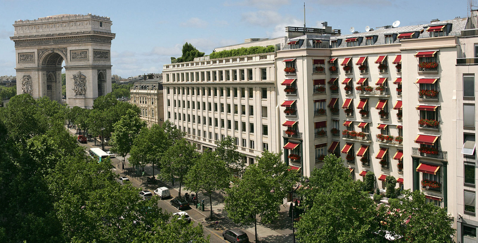 Explore the glorious Arc de Triomphe just steps from the hotel.